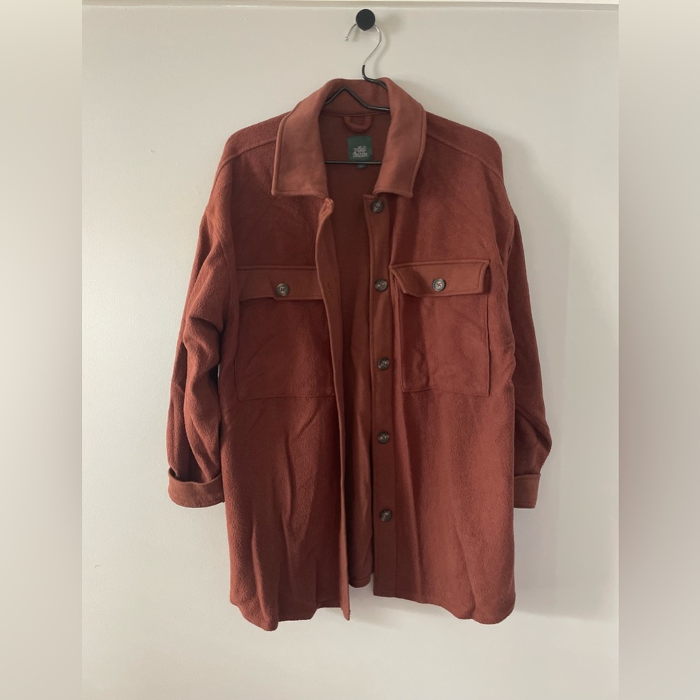 Women’s Wild Fable orange oversized shacket size M